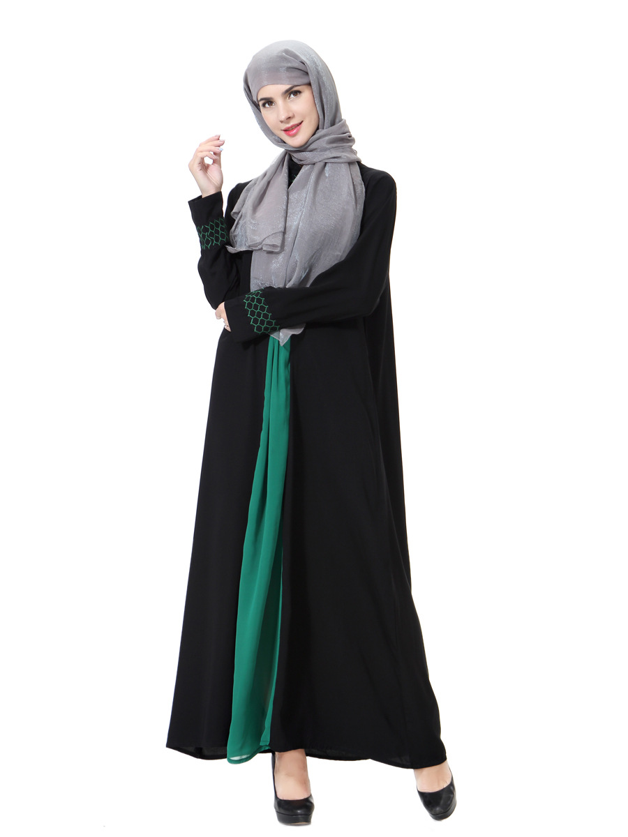 穆斯林长袍礼拜服 阿拉伯中东女士长袍回族女装/孟加拉长袍th901