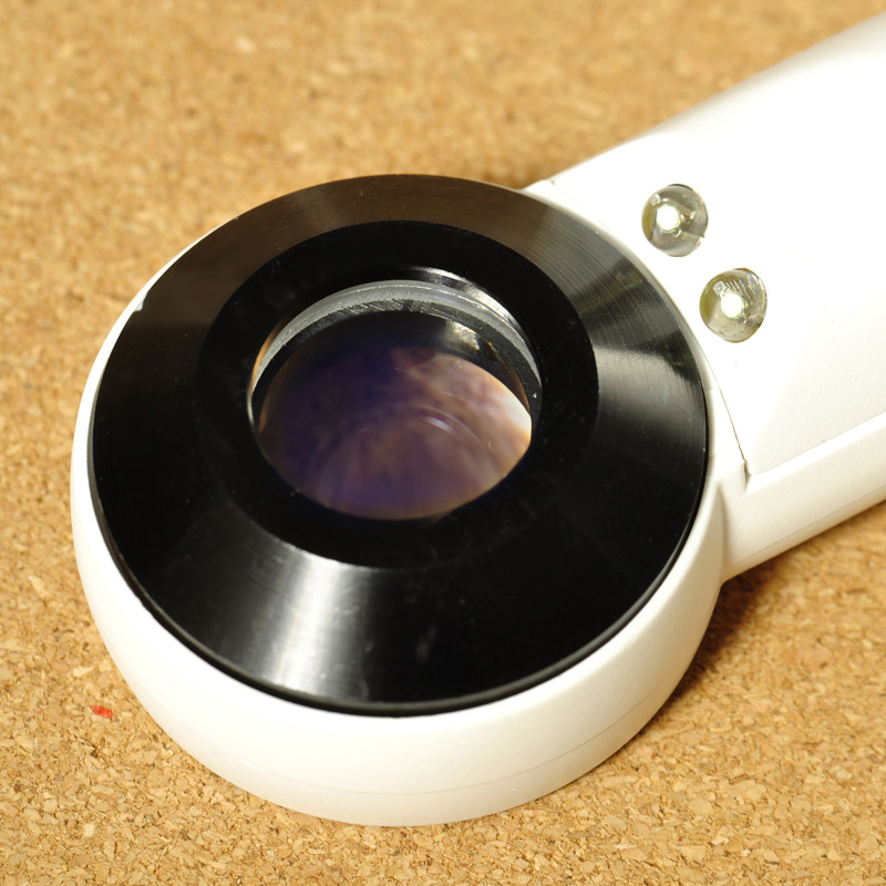 厂家直销 手持带led灯40倍珠宝放大镜 手持高倍放大镜现货供应