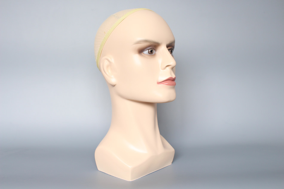 abs树脂男模特头假发帽子头巾泳帽展柜展示假人头模型道具