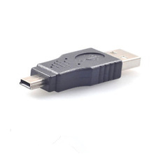 Usb 2.O转接头 Usb迷你mini5P公对UsbA公转接头 Usb转T口转换头