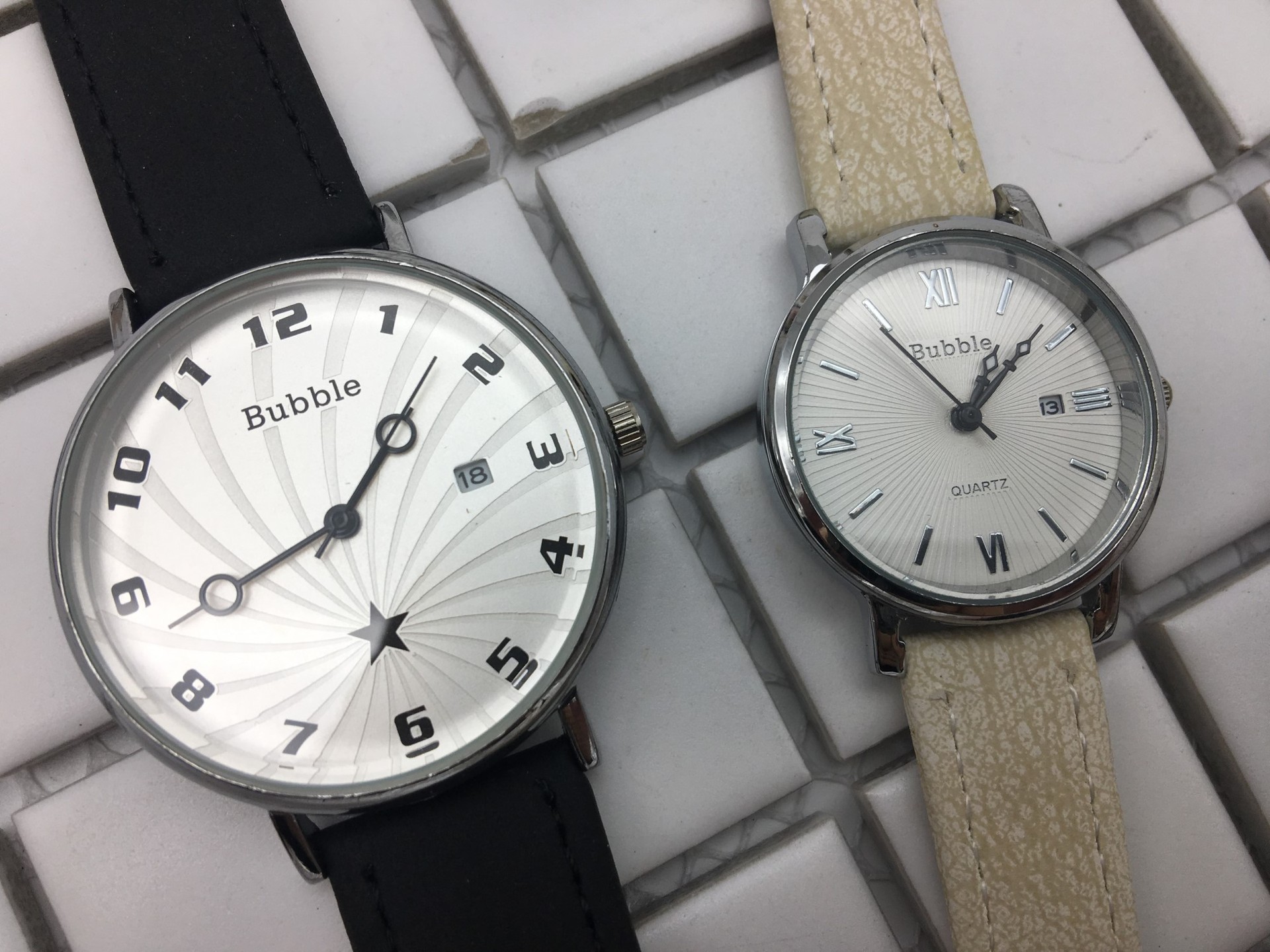 火爆新款 韩版时尚个性精品学生休闲泡泡时光表 带日历防水表石英