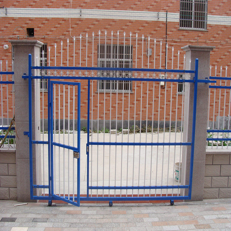 小区铁艺栅栏门-工厂方管焊接大门