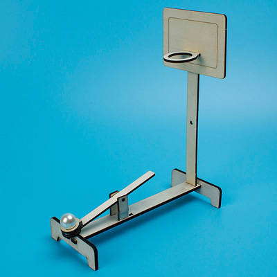 手工diy自制投篮器 科学实验木质益智玩具小学生儿童科技制作礼物