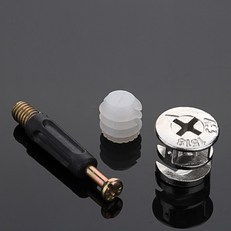 加厚三合一连接件家具组装螺丝橱柜衣柜抽屉紧固件组合偏心轮螺母