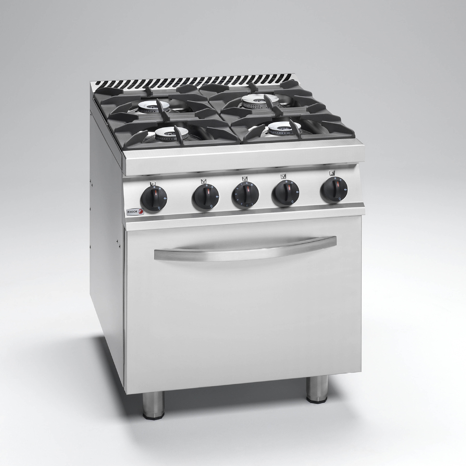 西班牙fagor/法格cge7-41燃气四头平头炉连下电焗炉 原装进口设备