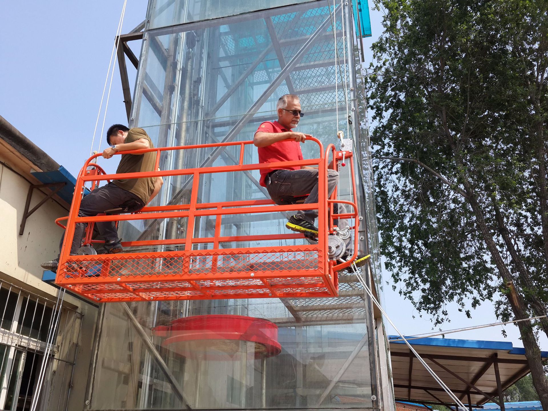 外墙涂装吊篮 4米长 50米高脚蹬式吊篮 安全轻便 速度快