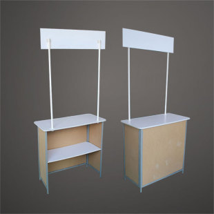 海纳便捷铁质促销台加强款超市饮料酒水试吃桌广告宣传活动展示架