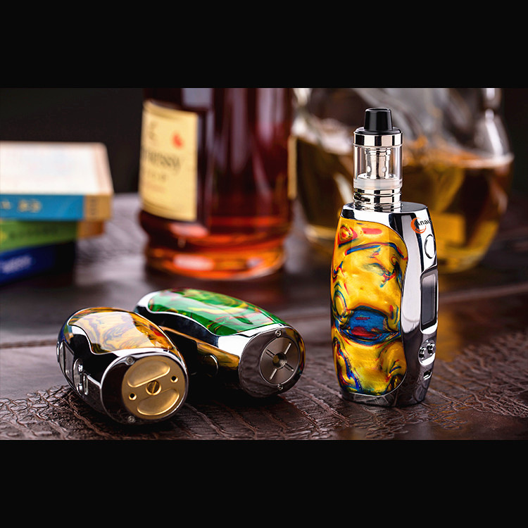 新款戒烟清肺主机套装电子烟 多彩树脂高端戒烟盒子电子烟