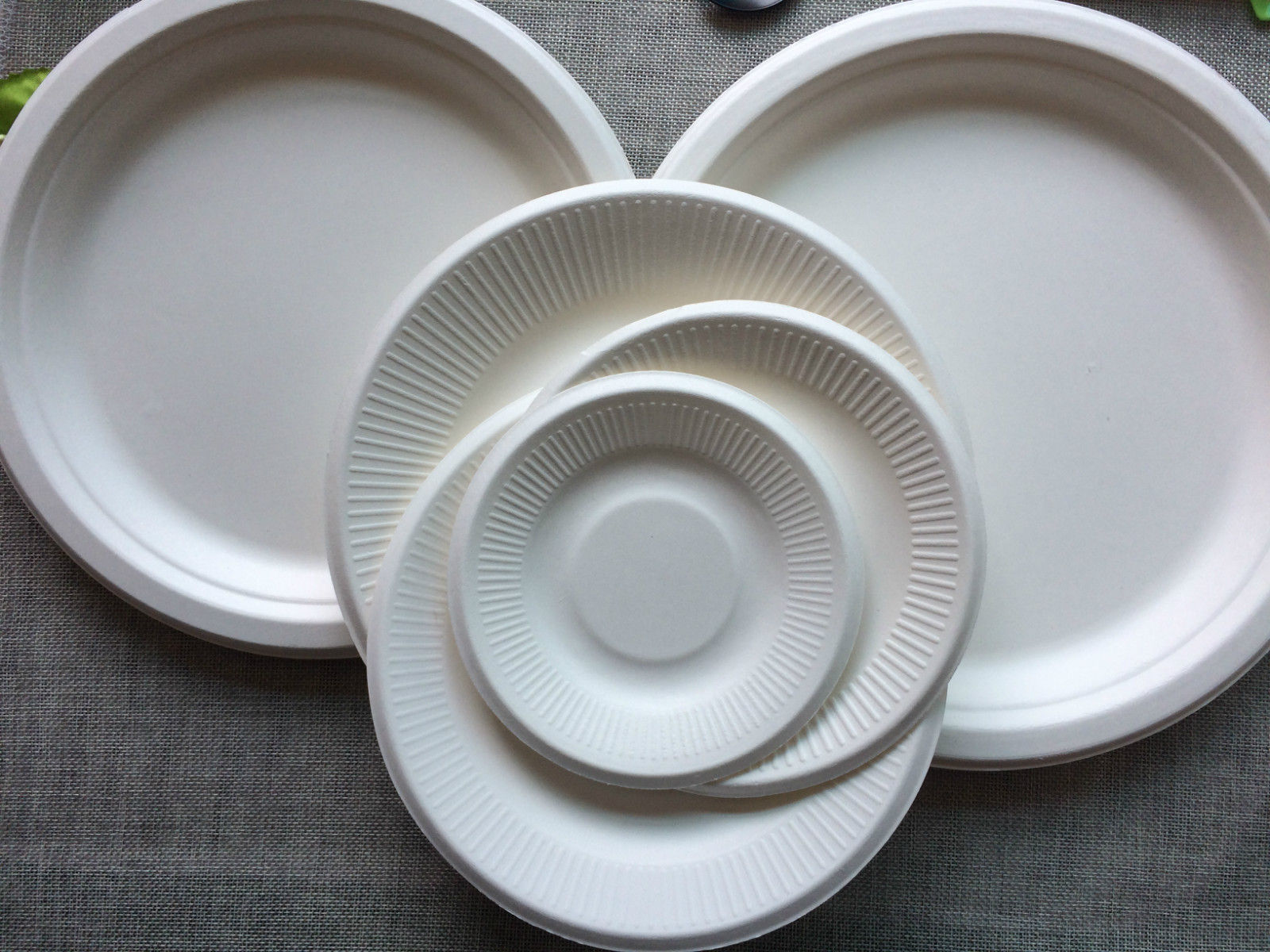 厂家直销一次性甘蔗浆纸盘纸碟 儿童手工diy纸盘 美术画画纸浆盘