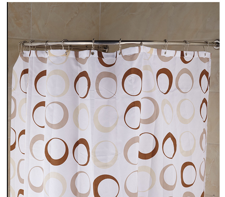 菲迪亚跨境专供加厚不锈钢u型浴帘杆批发弧形u形淋浴杆一件代发