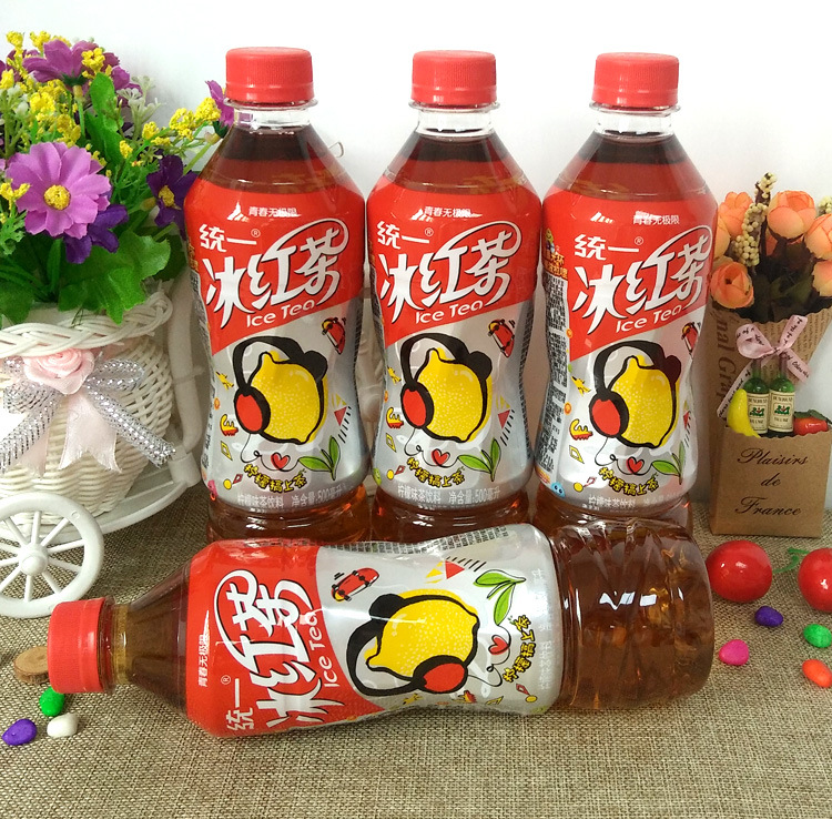 批发统一冰红茶500ml*15瓶整箱企业采购休闲茶品备用