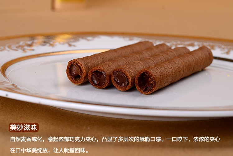 印尼进口哇酥咔wasuka威化卷240g盒干酪巧克力草莓卡布奇诺
