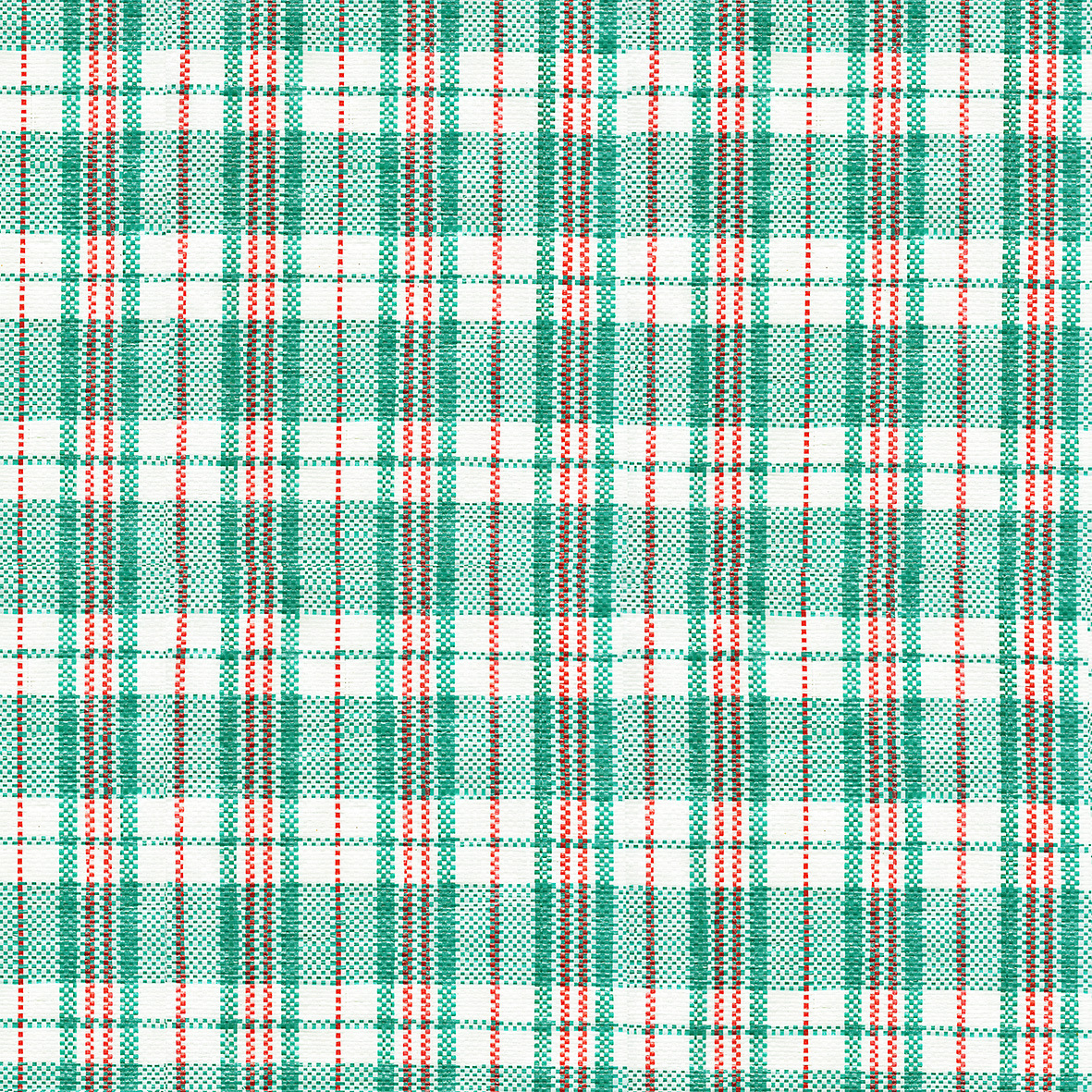 花格子复合编织布 红蓝黑绿四种花格布料 厚度可选可定做