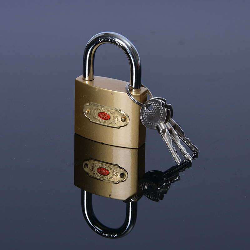 恒胜十字挂锁38mm364弹簧锁铁门宿舍大门锁仓库挂锁家用挂锁