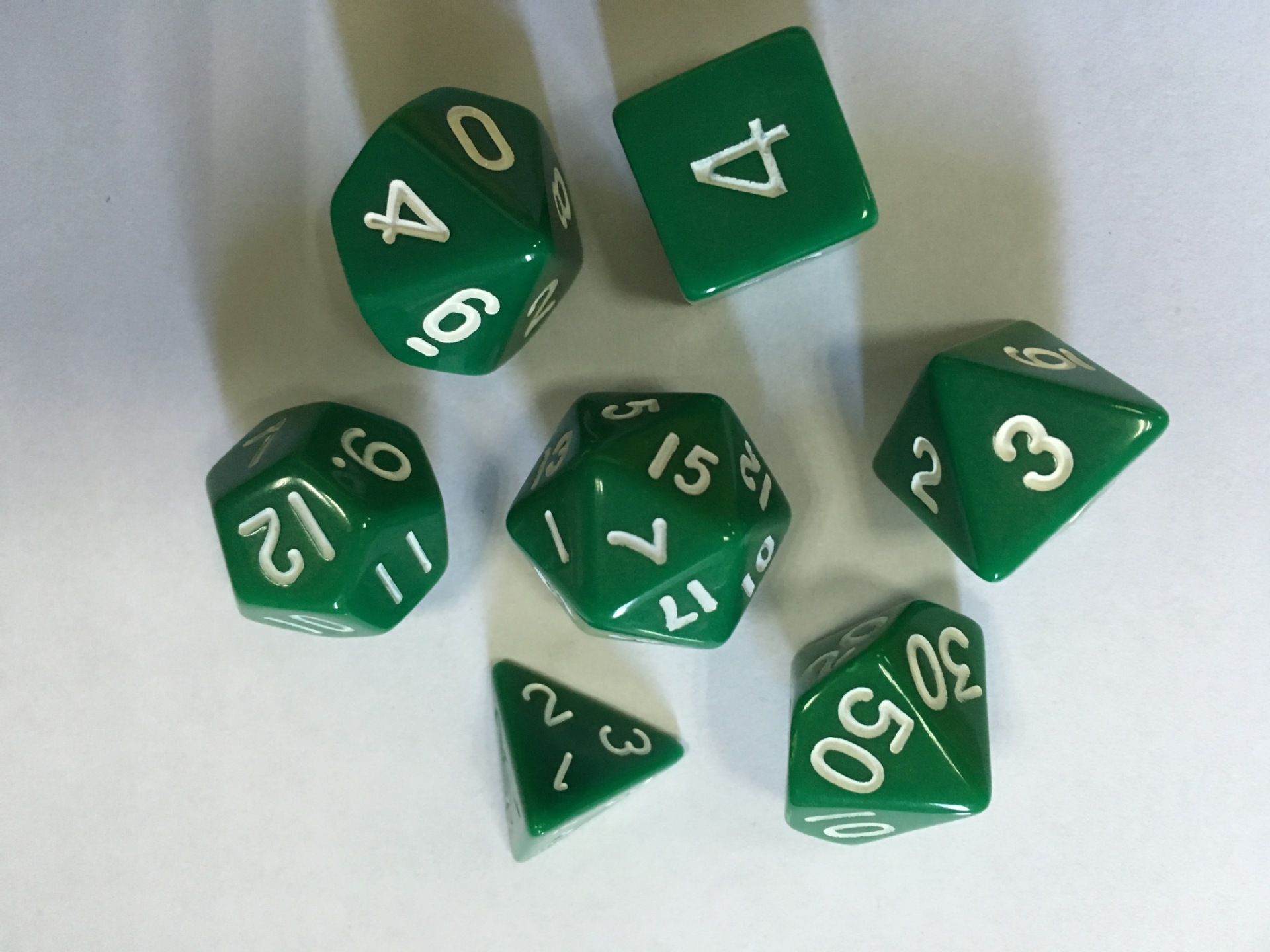 龙与地下城dnd开天辟地魔兽桌游7粒实色色子骰子