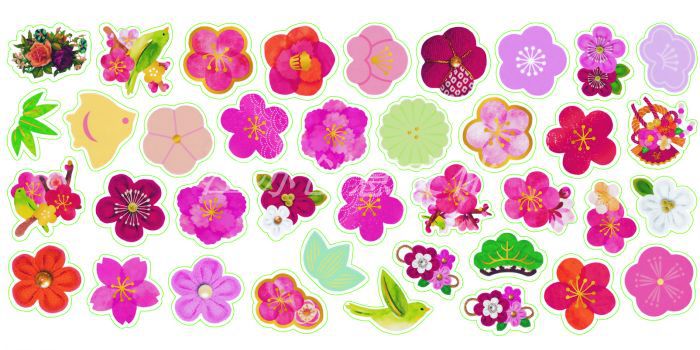 日韩手账贴纸 line表情贴 手帐周边自制贴纸包 卡通动物美食贴