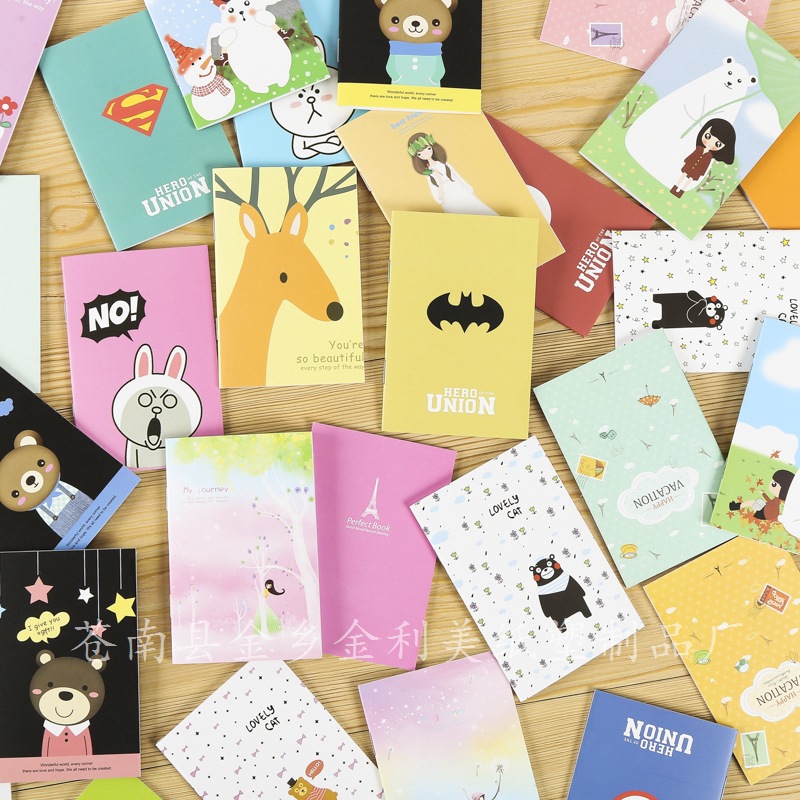 factory direct sales cute cartoon small notebook student school supplies notepad business office notebook