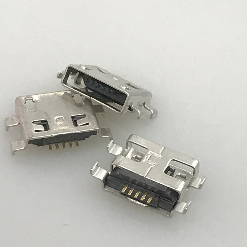 适用红米note5a手机尾插充电接口micro沉板四脚插5针5p母头母座
