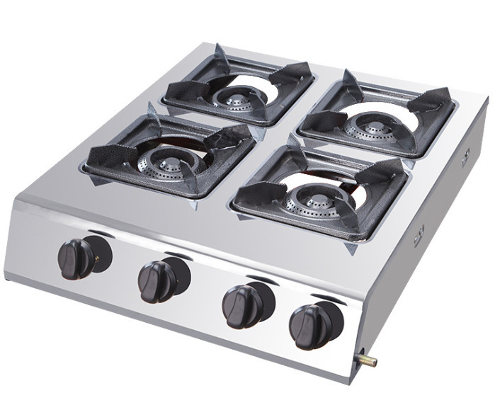 四眼头煲仔炉液化气天然气不锈钢节能台式灶商用批发饭店燃气酒店