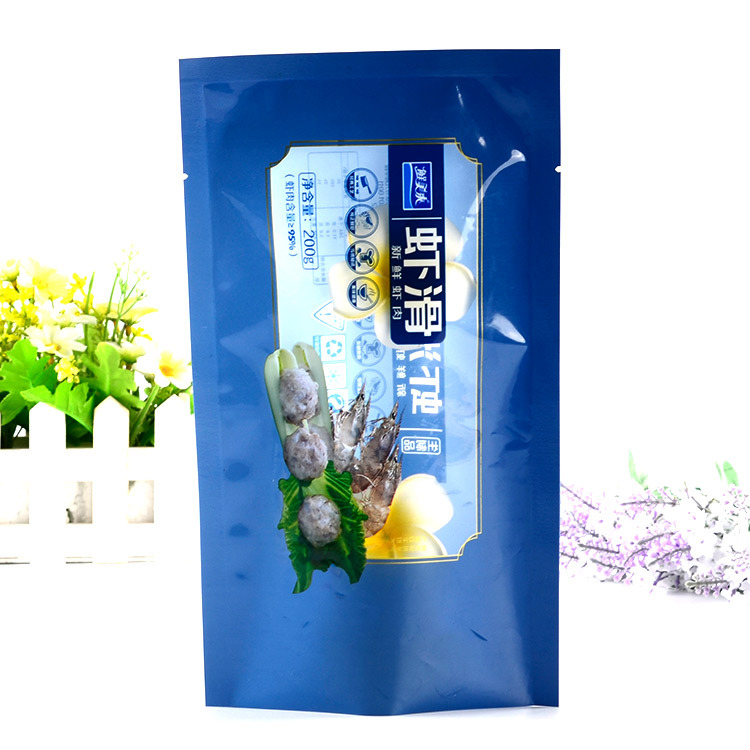 虾滑三角形包装袋速冻食品包装袋定做冷冻包装塑料袋包装袋定制