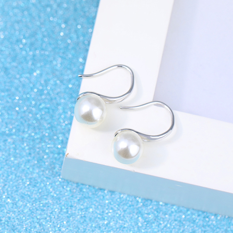 Fashion Silver Plated Everything Garland Pearl Earrings