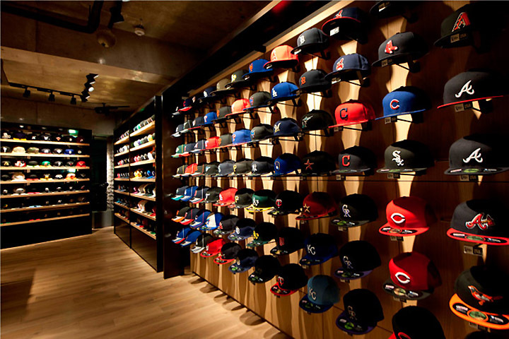 定制展示架mlb展示柜帽子展架鸭舌帽陈列展架潮牌帽子陈列柜