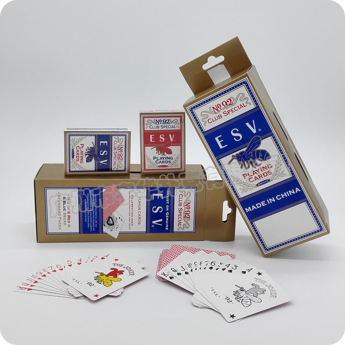 扑克牌厂家新款黑芯条码扑克牌定制俱乐部专用小蜜蜂品质扑克牌