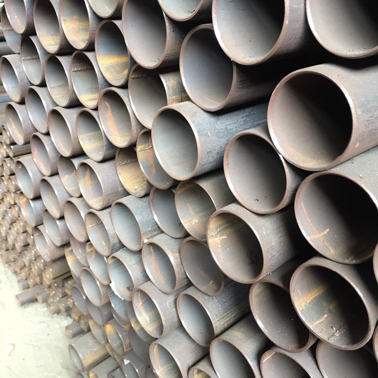 焊管dn25直缝高频焊接钢管排水圆管1寸铁管广东管材现货批发配送-五