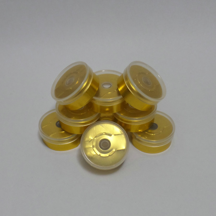 现货供应西林瓶 针剂瓶 专用铝塑组合盖 20#电镀全撕开盖