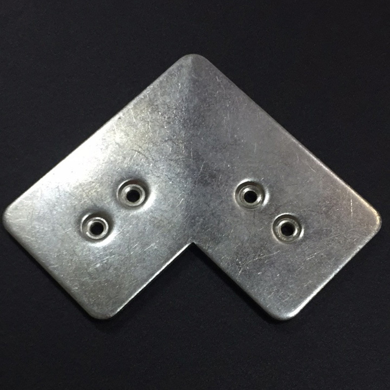 四孔大角码门窗家具连接配件橱窗角码五金角码铝框门角码50框