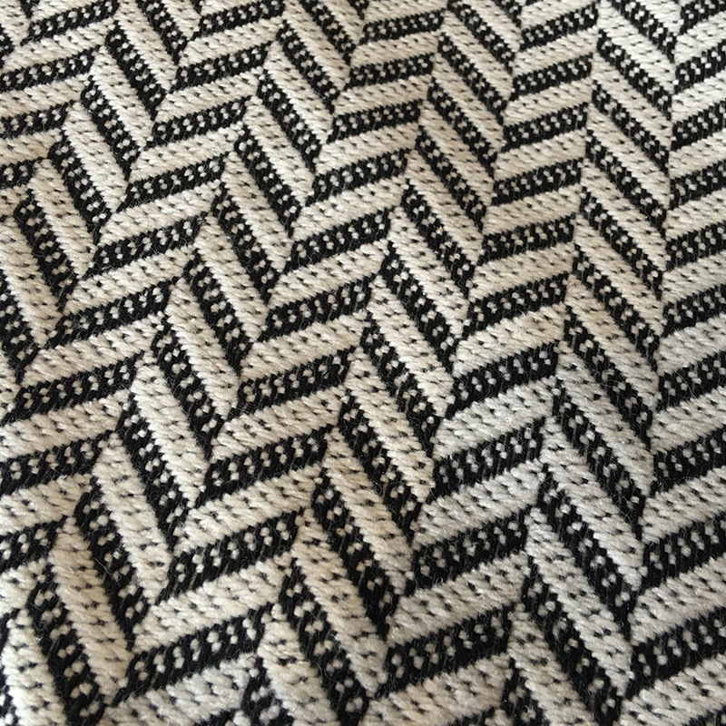 粗纺毛呢 大人字呢鱼骨纹毛呢面料 三七化纤大衣休闲服时装面料