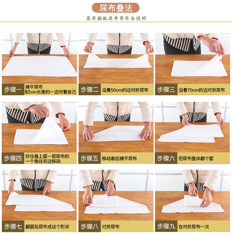 新生儿纱布尿布 婴儿棉脱脂尿布40*80棉纱布宝宝尿垫一次性现货