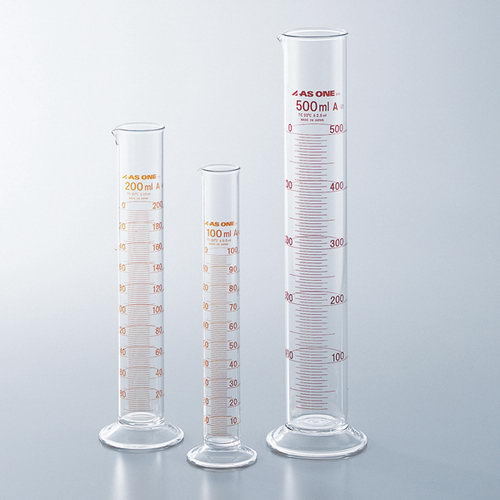 亚速旺硼硅酸玻璃量筒5ml