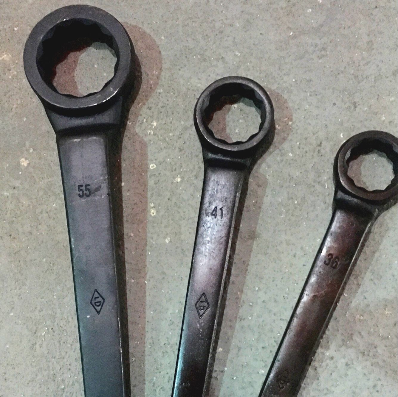 单头梅花扳手 直柄单头梅花 重型大扳手发黑单梅扳手