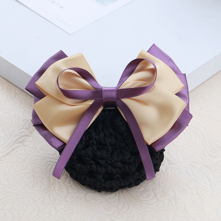 职业头花发网韩国发饰银行邮政移动电信空姐丝带网花医院护士发网