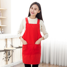 厂家韩式家务工作服围裙可加印LOGO印字现货均码无袖厨房围兜家务