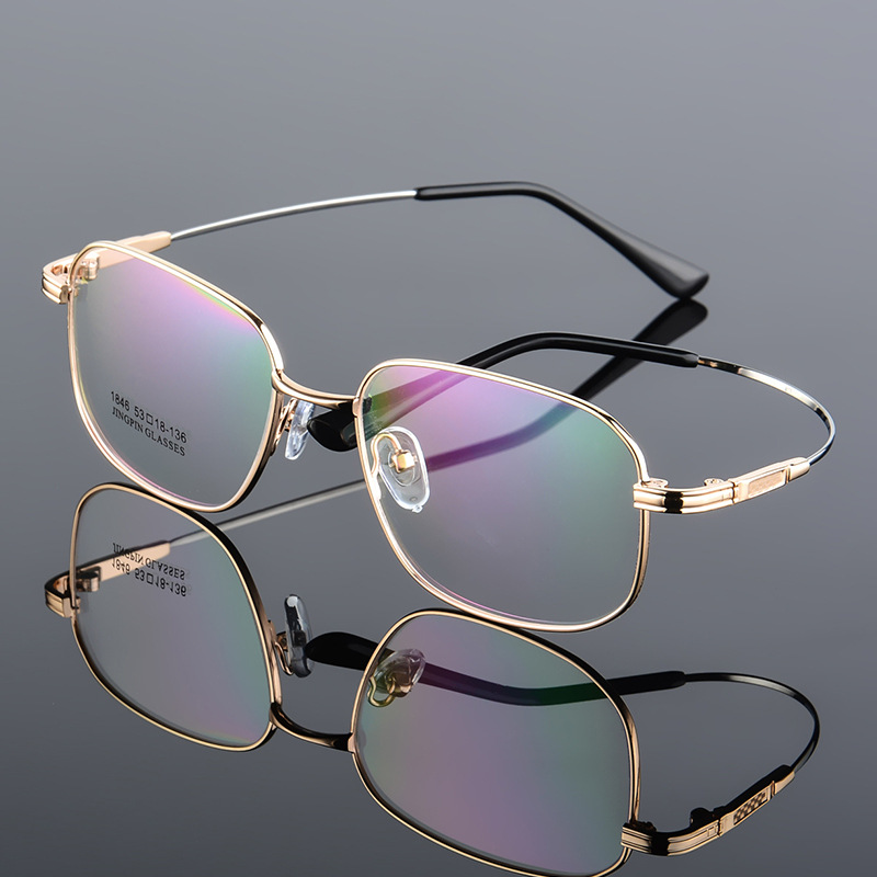 新款超轻记忆钛金属眼镜架 近视眼镜框眼镜 厂家批发 1846