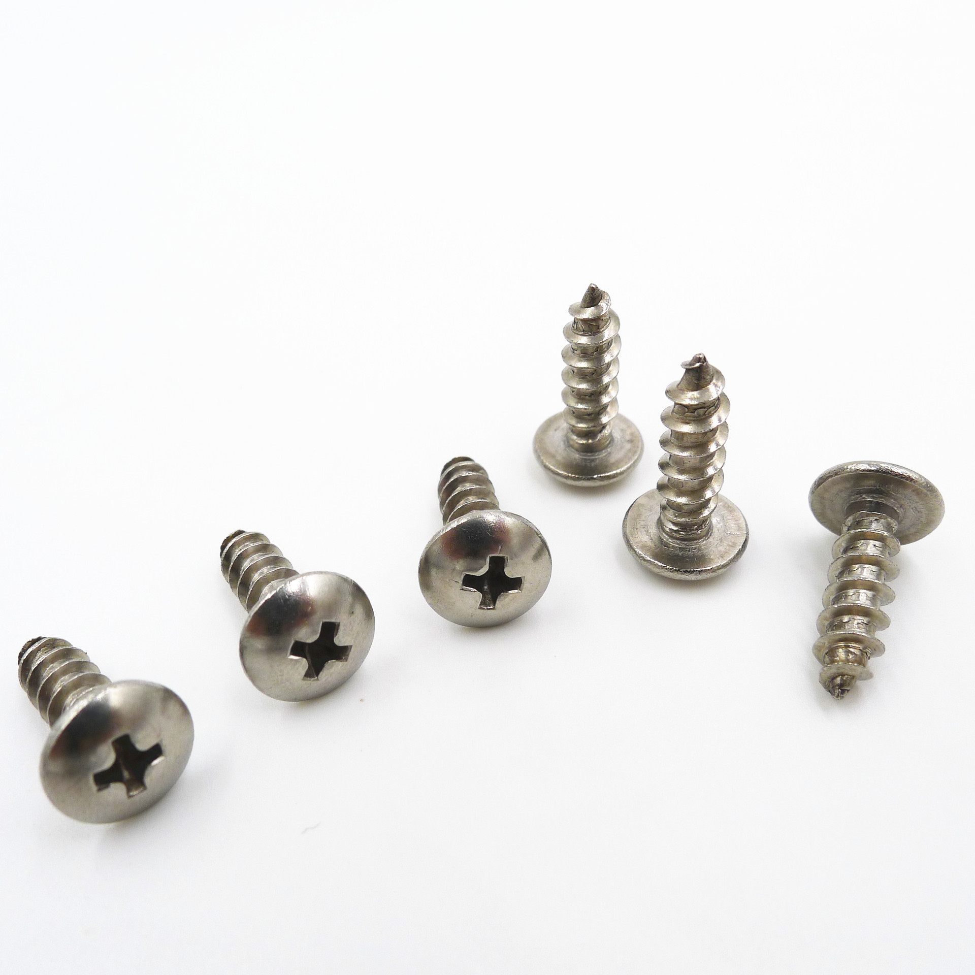 201不锈钢扁圆头自攻m3-m8大蘑菇螺丝十字攻牙螺钉自攻螺丝厂家