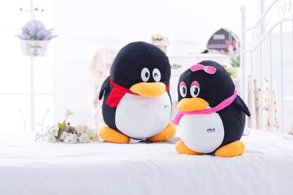 特惠qq企鹅公仔毛绒玩具 创意布娃娃儿童节生日礼物女生腾讯玩偶