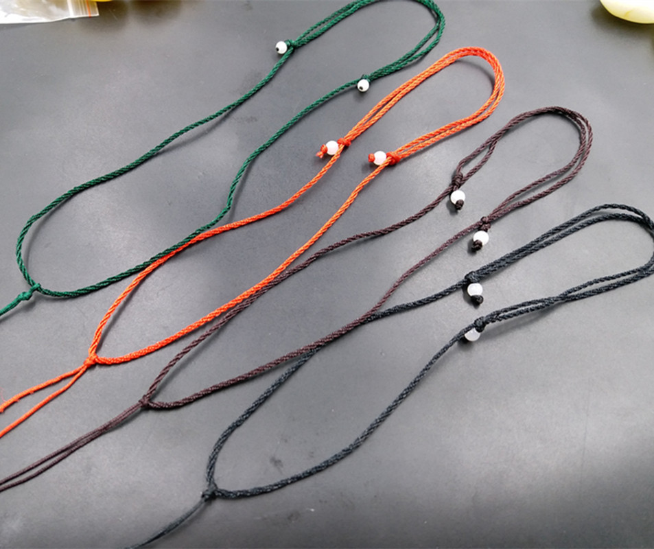 厂家批发 特价玉线 红色可伸缩项链绳 简单款项链绳 编织挂绳