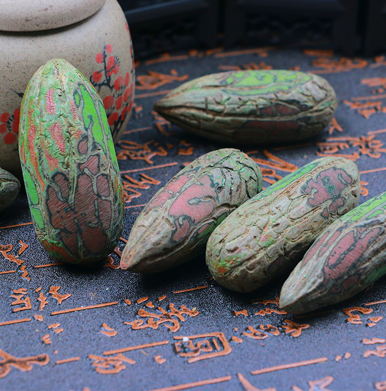 2020新千眼千眼菩提彩果 彩色菩提子原籽成品文玩手把件挂件