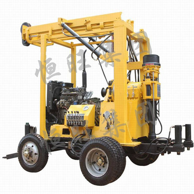 xy系列钻机厂家 xy-230t轮式牵引液压岩心钻机 供应拖车式钻探机