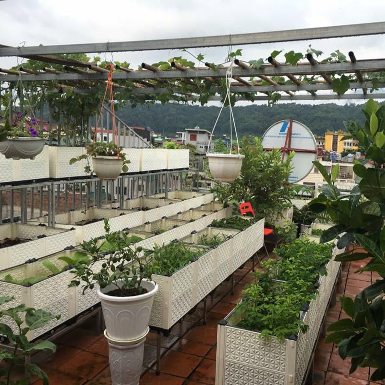 45种植箱大号长方形屋顶菜园设备蔬菜种植槽阳台种菜设备厂家批发