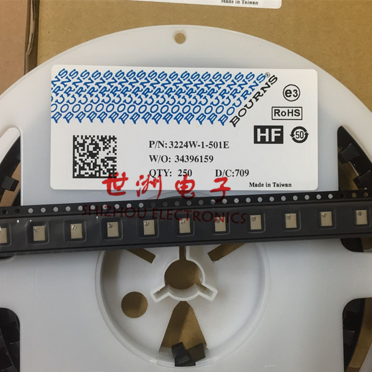 原装bourns 3224w-1-501e 500r 贴片精密电位器 原装正品