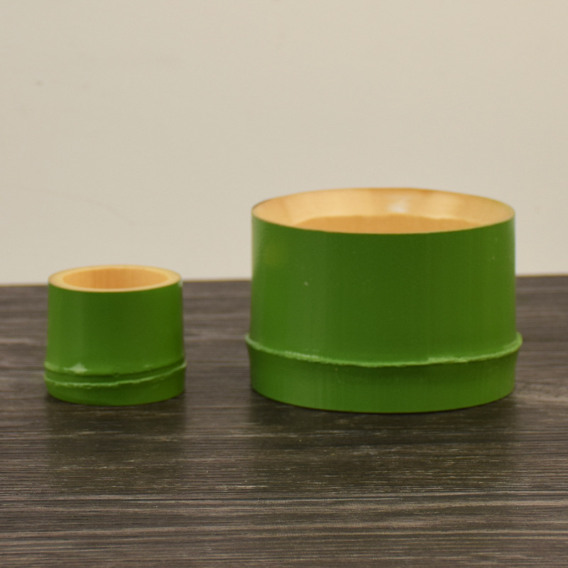高档和风竹杯子 出口日本竹制清酒杯 茶筒工艺品水杯茶杯日式竹筒