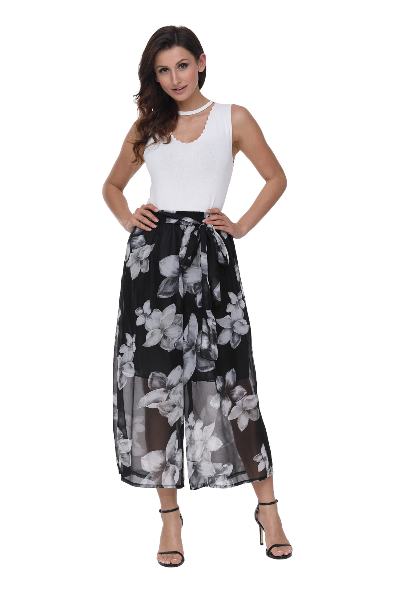 时尚裤裙波西米亚阔腿裤性感裙裤9016