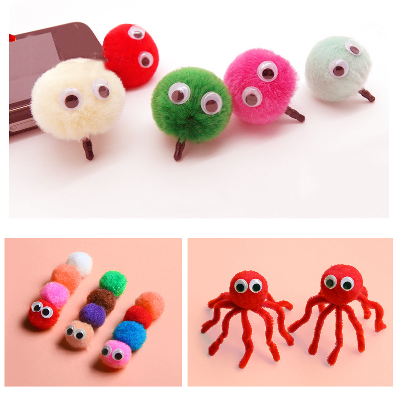 幼教环保活动纽扣眼睛 眼珠配件黑白玩具眼睛儿童diy手工美术材料