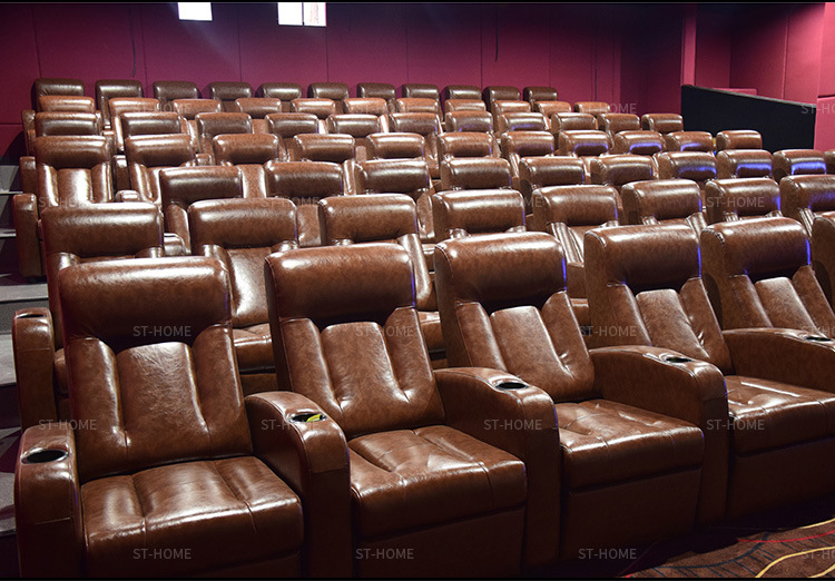 家庭电影院影视厅影吧真皮沙发电动单人功能舱椅影剧院定制沙发