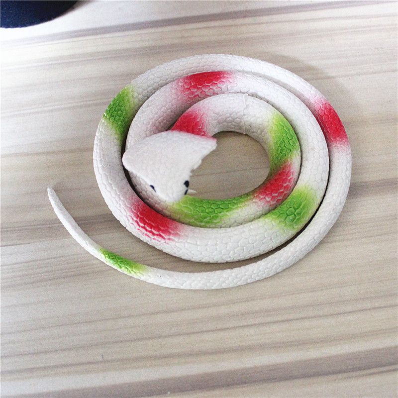 仿真橡胶蛇 仿真圆头眼镜蛇 整蛊高仿真蛇玩具 软胶蛇 蛇