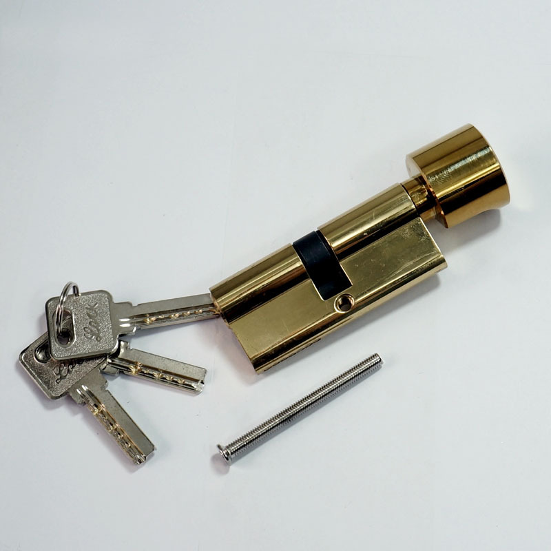 厂家直销 全铜单开锁芯 室内房门大70执手门锁锁芯 锌包铜锁头胆